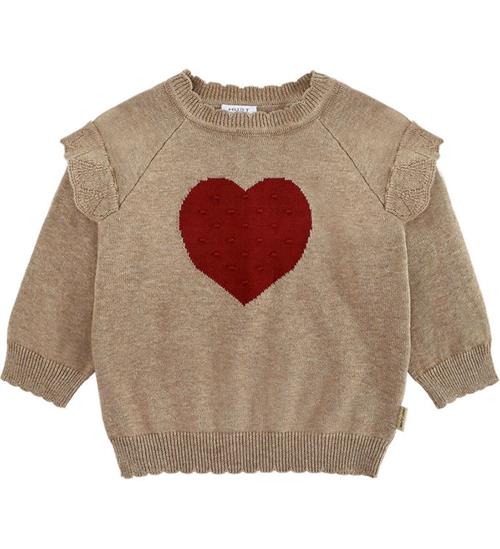 Hust and Claire Bluse - Strik - HCPippa - Heart - Biscuit