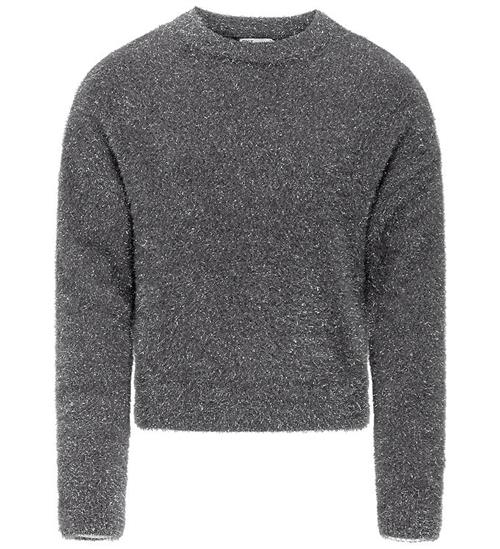Kids Only Bluse - Strik - KogPiumo - Black/Silver Glitter