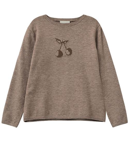Sofie Schnoor Bluse - Strik - Uld - Ursask - Brown Melange
