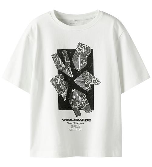 Name It T-shirt - NkmRon - Cloud Dancer