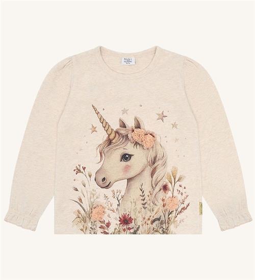 Hust and Claire Bluse - HCAlma - Wheat Melange m. Print