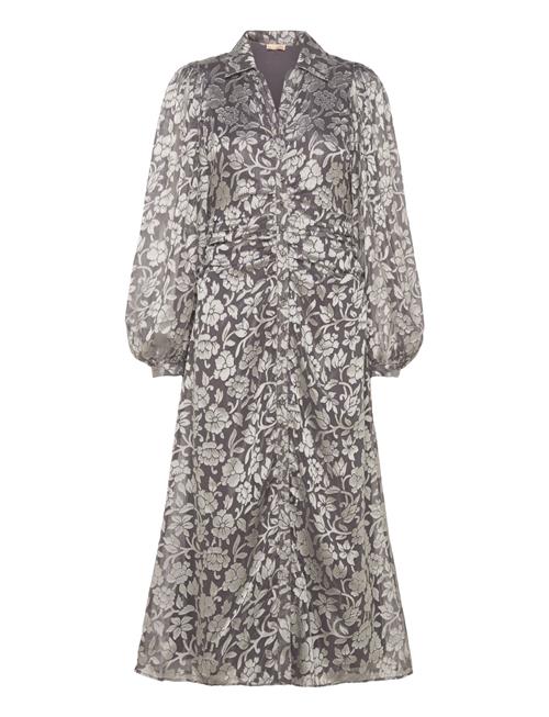 Devore Rouching Dress By Ti Mo Silver