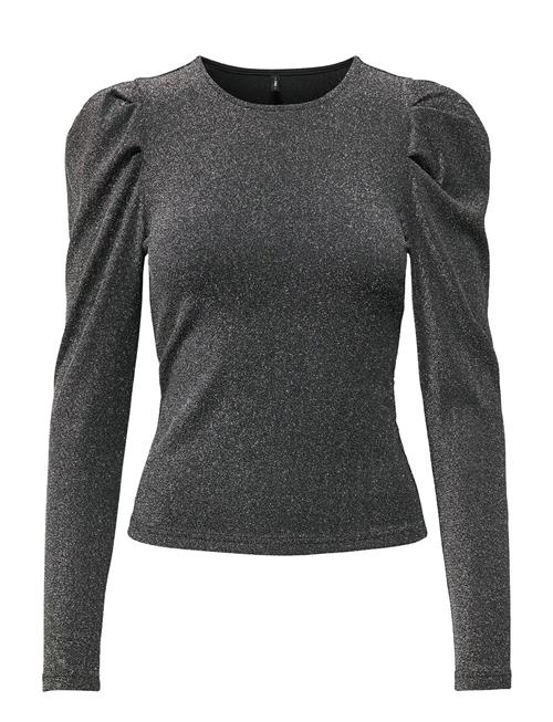 Onlrich L/S Glitter Puff Top Jrs ONLY Grey
