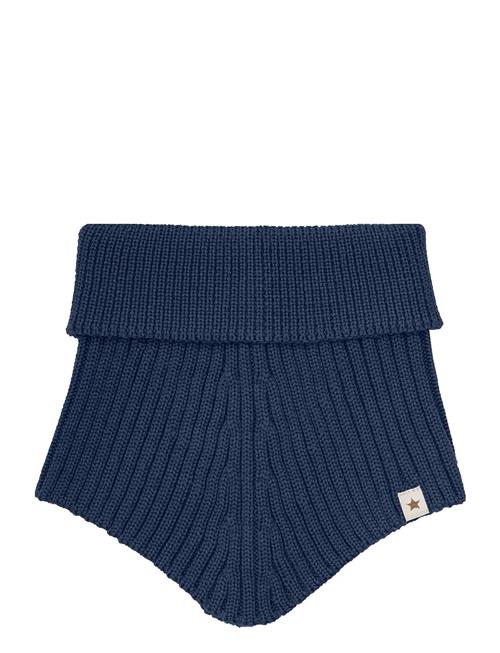 Neck Warmer Wool Knit Huttelihut Blue
