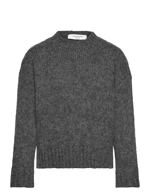 Rktulip Wool Blend Ls Short O-Neck Rosemunde Kids Grey