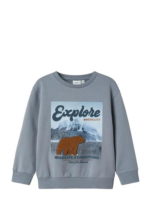 Nmmoran Ls Nreg Sweat Bru Box Name It Blue