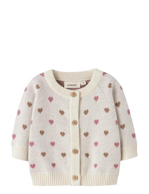 Nbfsaran Ls Knit Card Heart Lil Lil'Atelier Cream