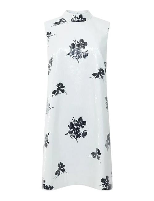 Madeline Sequin Slvlss Dress French Connection White