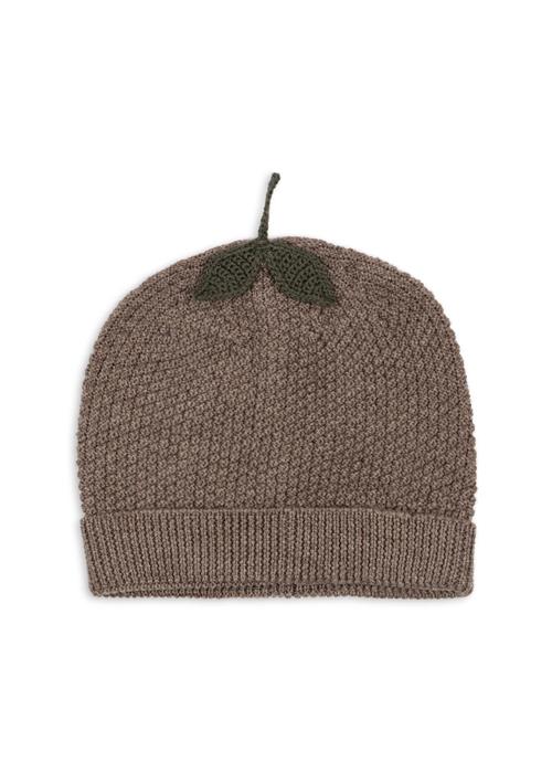 Konges Sløjd Fruity Beanie Bunny Brown Melange Fruity Beanie Bunny Brown Melange 6-9M  Brun  6-9 måneder  unisex