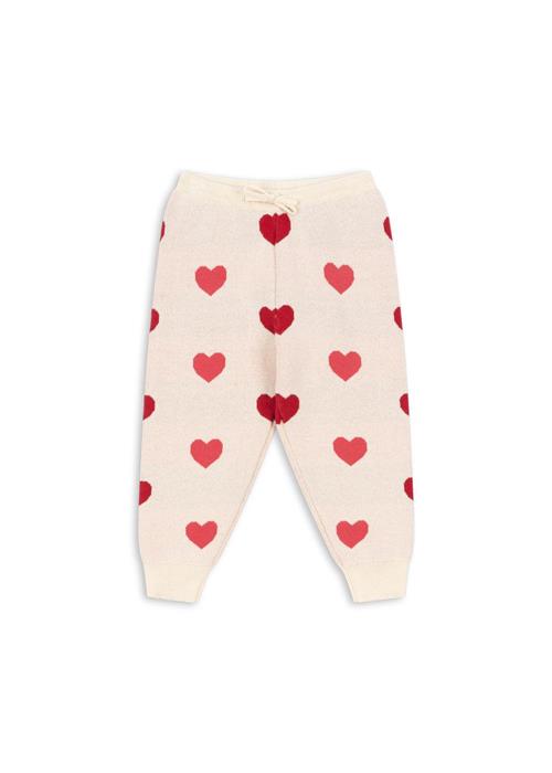 Konges Sløjd GOTS Lapis Strikkede Bukser Coeur Coloré Duo Pink  Coeur Coloré Duo Pink 12 months  Hvid  12 måneder  kvinde