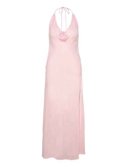 Se Aradia Sequin Halter Dress Bardot Pink ved Booztlet