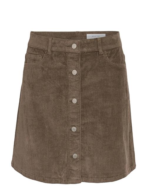 Nmronnie Nw A Shape Skirt Corduroy Noos NOISY MAY Brown