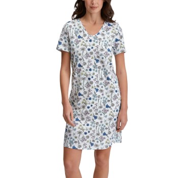 Calida Flower Nights Sleepshirt Blomstret bomuld Small Dame