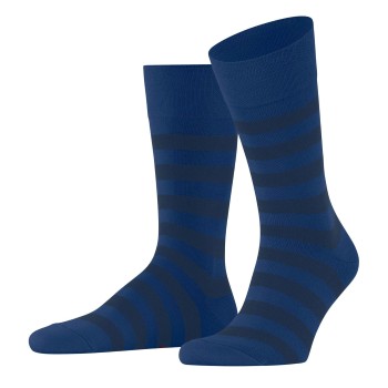 Falke Strømper Sensitive Mappd Line Socks Blåstribet bomuld Str 43/46 Herre