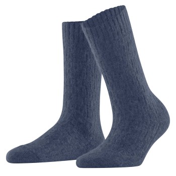 Falke Strømper Women Brick Wall Boot Socks Jeansblå Str 39/42 Dame
