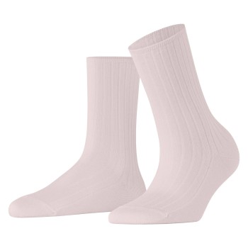 Falke Strømper Women Cotton Rib Socks Lyserosa bomuld Str 35/38 Dame