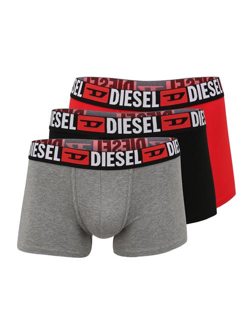 DIESEL Boksershorts 'Damien'  grå-meleret / lys rød / sort / hvid