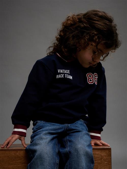 NAME IT Polo Sweatshirt Ramse Navy Blazer