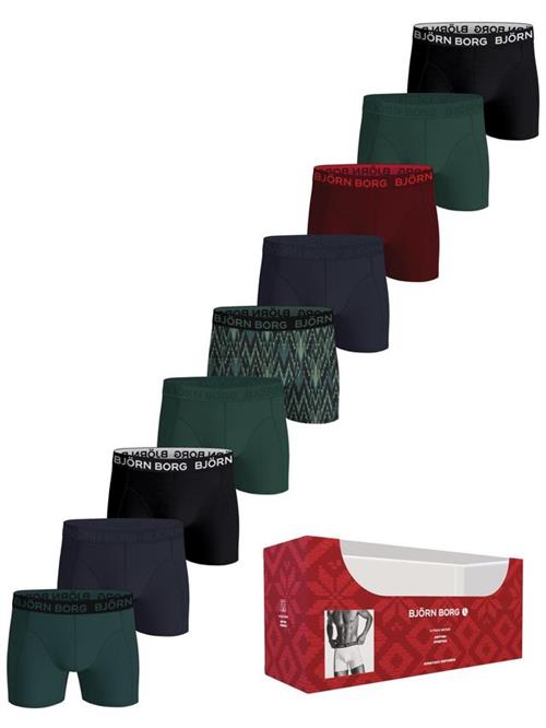 COTTON STRETCH BOXER 9p, MULTIPACK 1