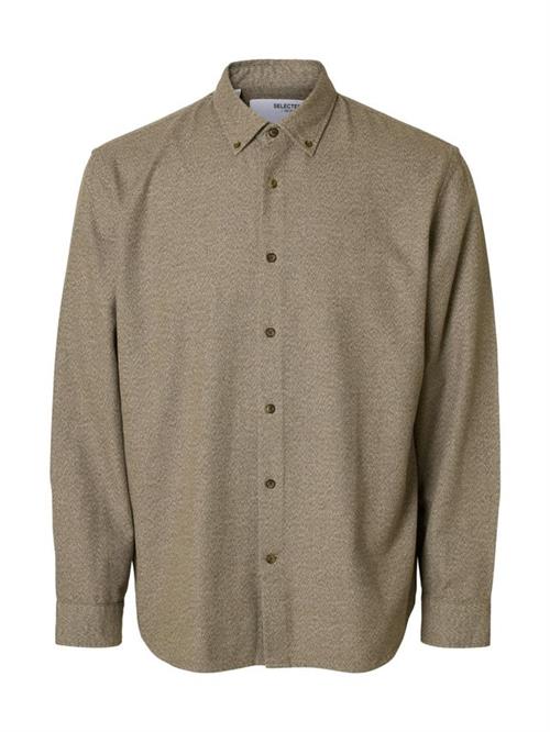 SLHREGNOAH MIX BDWN LS SHIRT CAMP