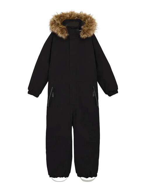 Coverall W. Fake Fur Color Kids Black