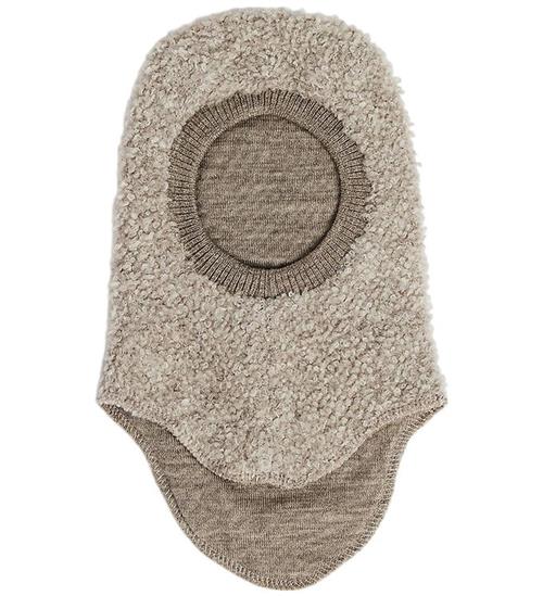 SMallstuff Elefanthue - 2 lags - Uld - Natur Meleret