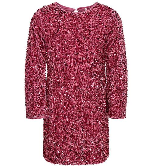 Kids Only Kjole - KogConfidence - Rose Wine m. Palietter