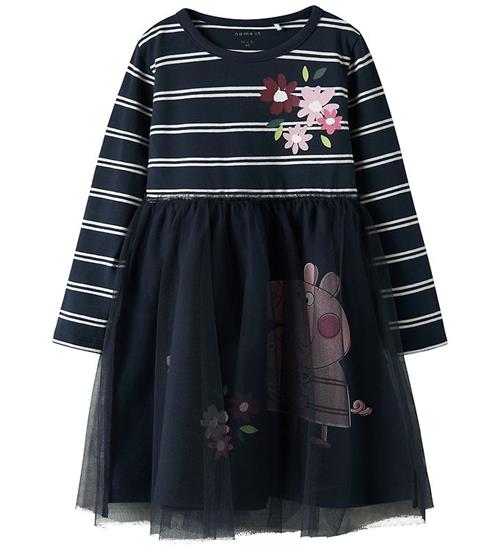 Name It Kjole - NmfOrini Tulle - Navy Blazer