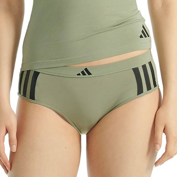 Se adidas Trusser Sport Active Essentials 3 Stripes Hipster Grøn bomuld Small Dame ved Timarco