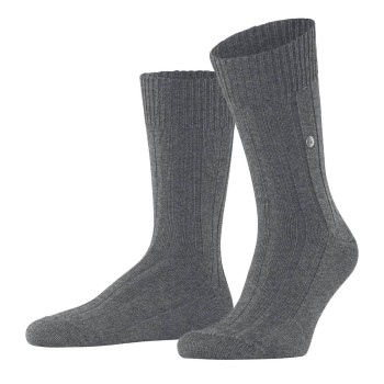 Burlington Strømper Dover Socks Mørkgrå  uld Str 40/46 Dame