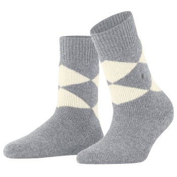 Burlington Strømper Women Cosy Argyle House socks Grå Str 36/41 Dame