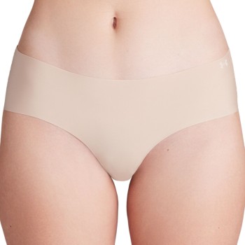 Under Armour Trusser 3P Pure Stretch No Show Hipster Beige Small Dame