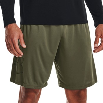 Under Armour Tech Graphic Shorts Militærgrøn  polyester Large Herre