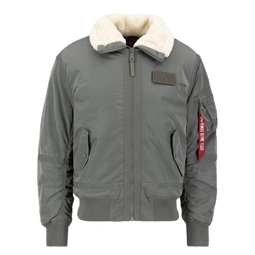 ALPHA INDUSTRIES Overgangsjakke 'B15-3 TT'  mørkegrøn / æggeskal