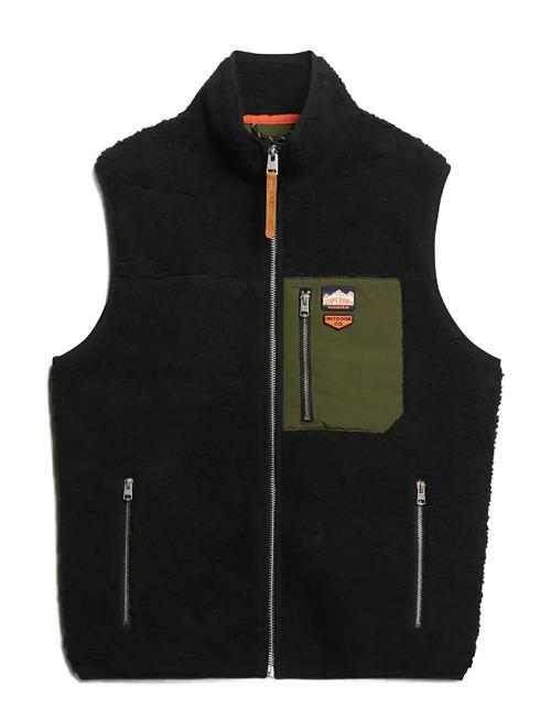 Vintage Retro Fleece Gilet Superdry Black