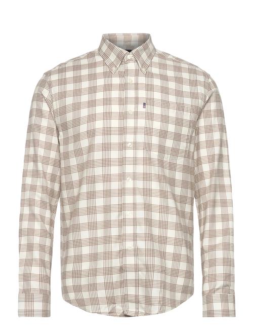Casual Check Flannel B.d Shirt Lexington Clothing Beige