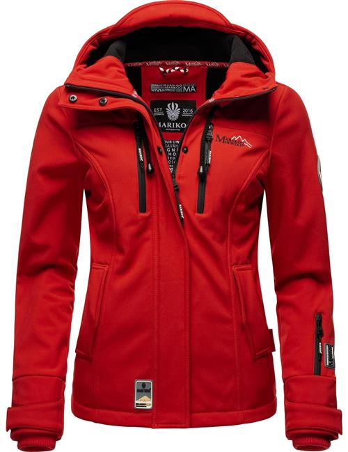 MARIKOO Funktionsjakke 'Kleine Zicke'  brandrød / sort / hvid