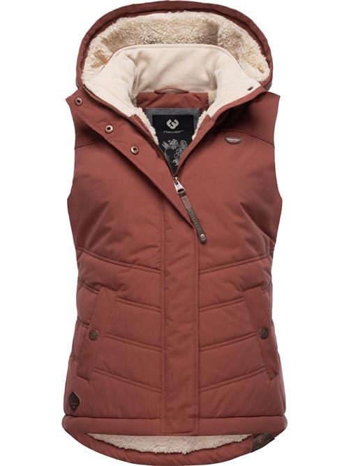 Ragwear Vest 'Hesty'  beige / rustbrun