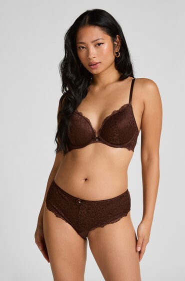 Hunkemöller Brasiliansk trusse Marine Brun