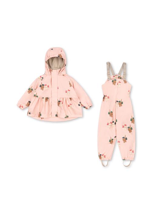 Konges Sløjd Rainy Palme Regnsæt Med Fleeceforing Bow Kitty Pink  Rainy Palme Set Girl Bow Kitty Pink 4 Y Rain Lyserød  4 år  kvinde