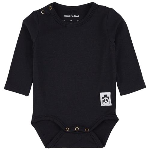 Mini Rodini Babybody Sort Black-80/86 cm  Sort  80/86 cm  unisex