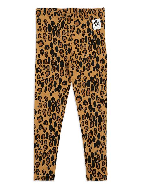 Mini Rodini Leopard-leggings Beige  Beige-56/62 cm  Beige  56/62 cm  unisex
