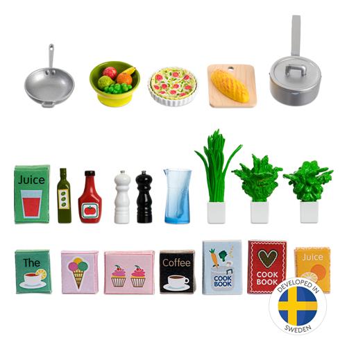 Lundby Lundby Tilbehør Til Dukkekøkkener Multi  One Size-Multi  Grøn  One Size 4 Y+ unisex