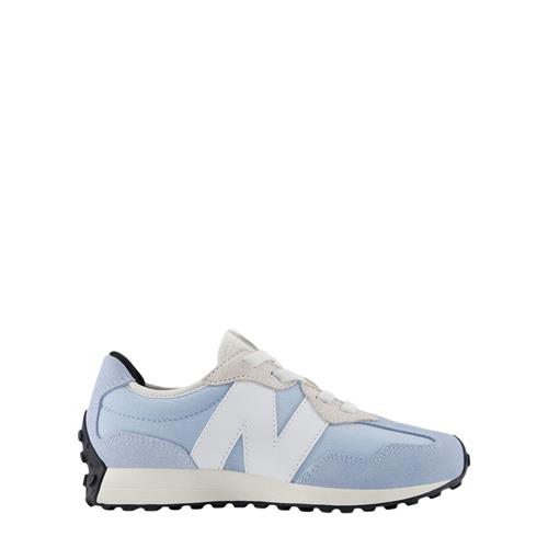 Se New Balance 327 Kids Bungee Lace Sneakers Light Chrome Blue Light Chrome Blue 28 EU  Blå  28 EU  unisex hos Babyshop