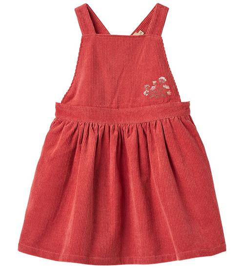 Wheat Kjole - Pinafore Agnes - Raspberry