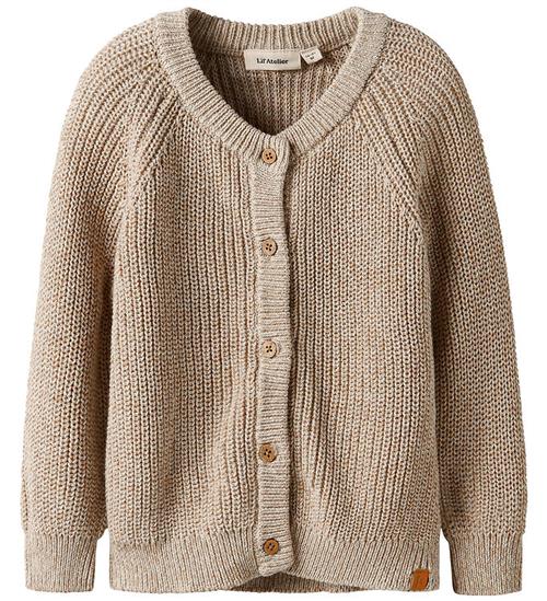 Lil Atelier Cardigan - Strik - NmmRokko - Oxford Tan/Melange