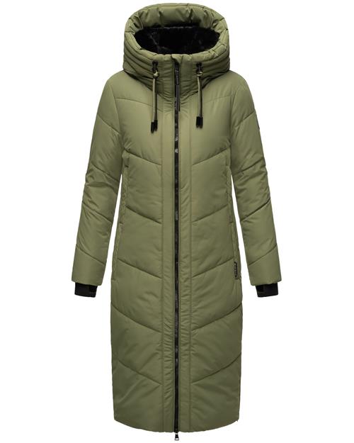 MARIKOO Vinterfrakke 'Nadaree XVI'  grøn / sort