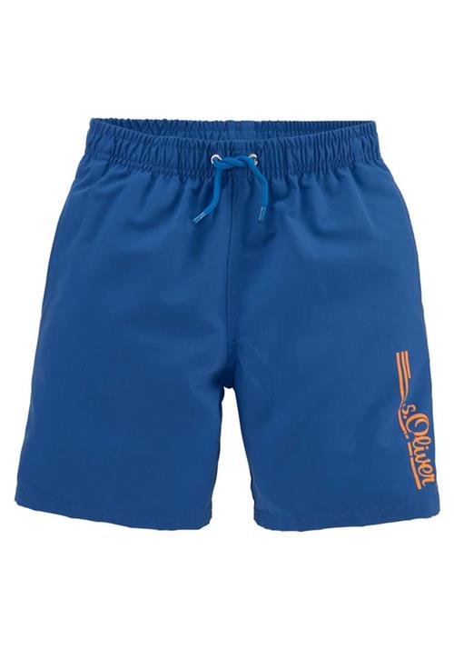 s.Oliver Badeshorts  safir / mørkeorange