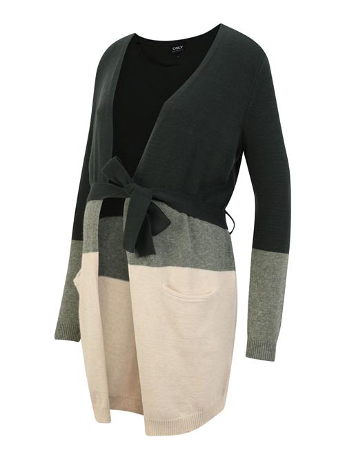 Only Maternity Cardigan  mørkegrøn / grøn-meleret / offwhite