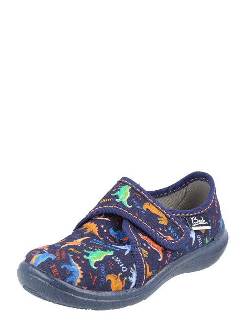 BECK Hjemmesko 'Dinosaurier'  blå / orange / sort